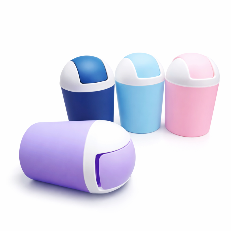 Multipurpose Mini Table Dustbin – 3 PCs Set (Mix/Random Colors)