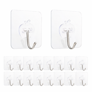 Pack of 10 Adhesive Single Hooks – Strong & Easy to Use