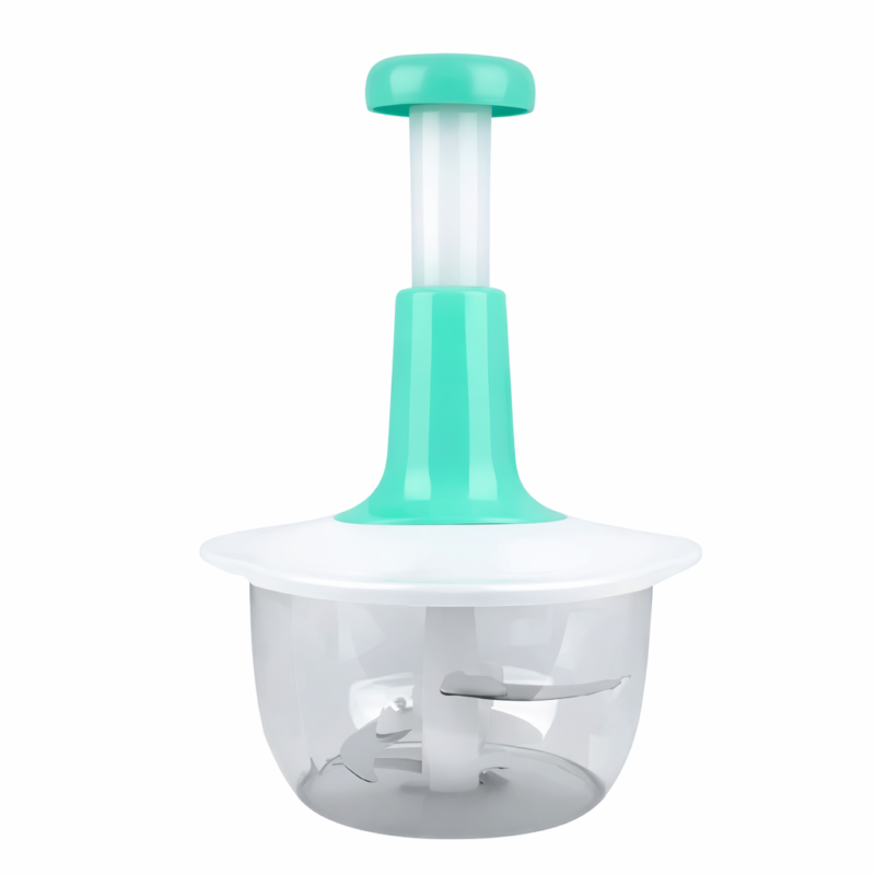 2.0 Hand Push Chopper – 4 Blades for Effortless Chopping