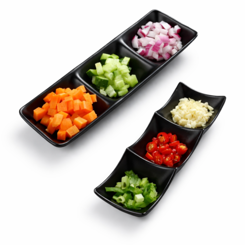 Versatile 3-Compartment Dipping Sauce Dish – BPA-Free & Durable