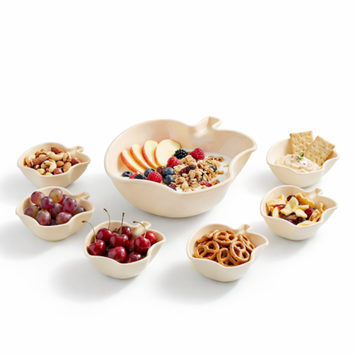 ChatGPT Image Feb 5, 2026, 12_58_49 PM Pack of 7pcs Apple Plate & Bowl Set – Mix/Random Colors
