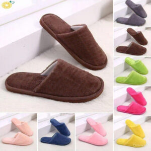 Multi-Color Soft Cotton Slippers – Unisex Indoor Spa Comfort